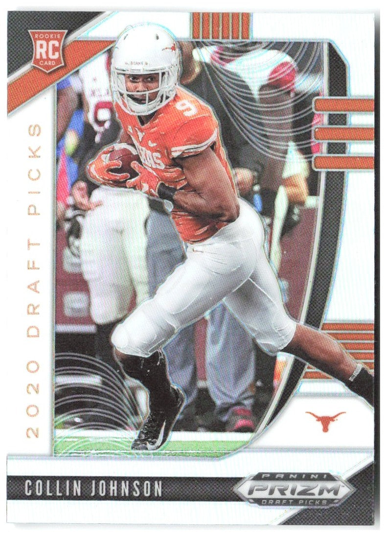 Collin Johnson Panini Prizm Draft Picks - Prizms Silver 112 2020 Texas Longhorns