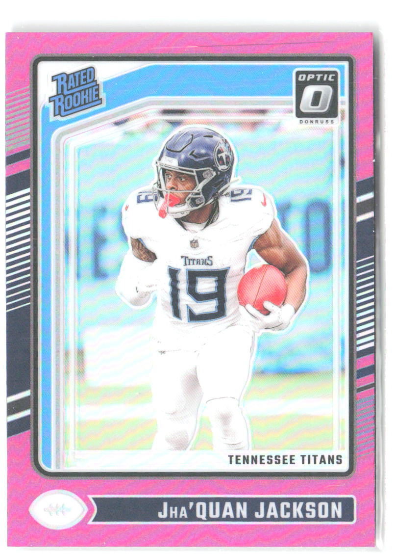 Jha'Quan Jackson Donruss Optic - Pink 253 2024 Tennessee Titans