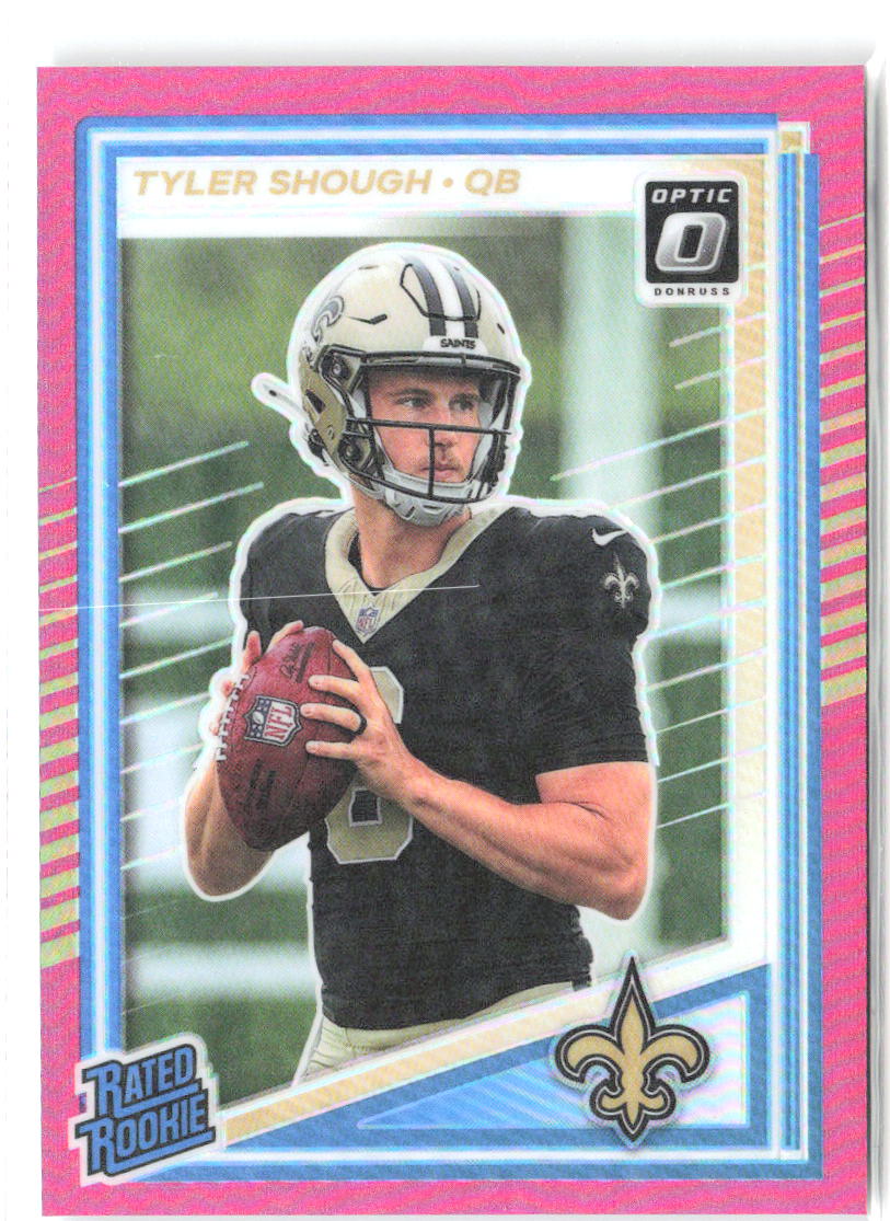 Tyler Shough Donruss Optic - Pink 223 2025 New Orleans Saints