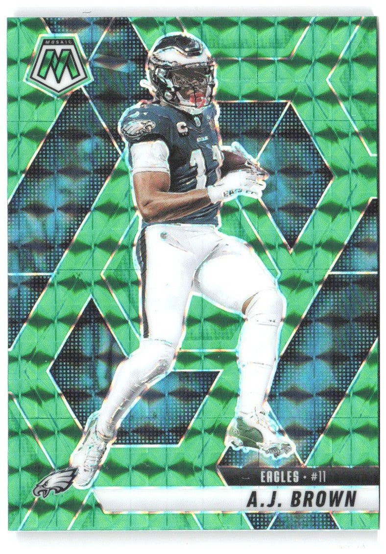 A.J. Brown Panini Mosaic - Mosaic Green 78 2025 Philadelphia Eagles