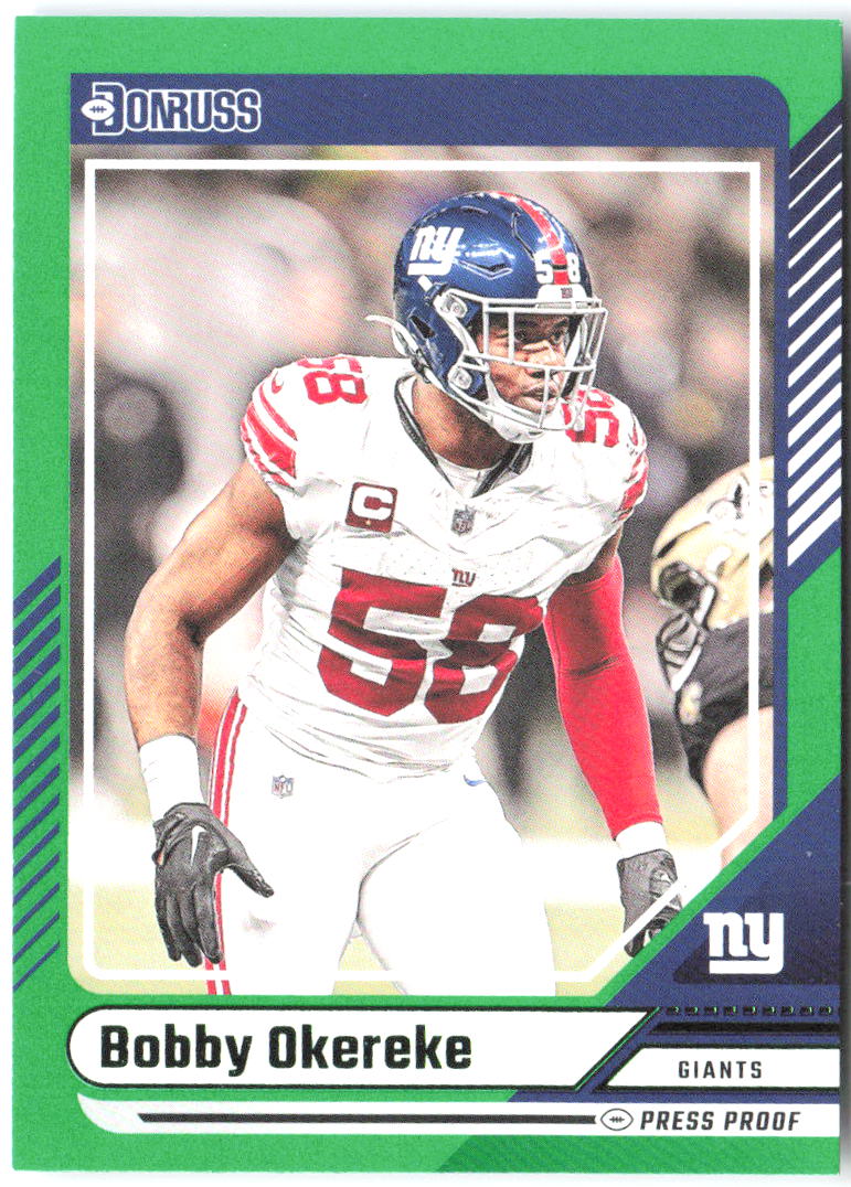 Bobby Okereke Press Proof Green Donruss - Press Proof Green 99 NM