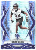 Malaki Starks Panini Phoenix - Silver Hyper Prizm 195 2025 Baltimore Ravens