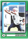 Javon Baker Donruss - Press Proof Green 353 2024 New England Patriots