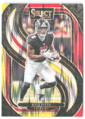 Kyle Pitts Panini Select - Red & Yellow Prizm Shock 178 2024 Atlanta Falcons