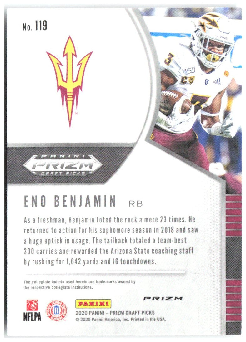 Eno Benjamin Prizm Draft Picks - Prizms Silver 119 2020 Arizona State Sun Devils
