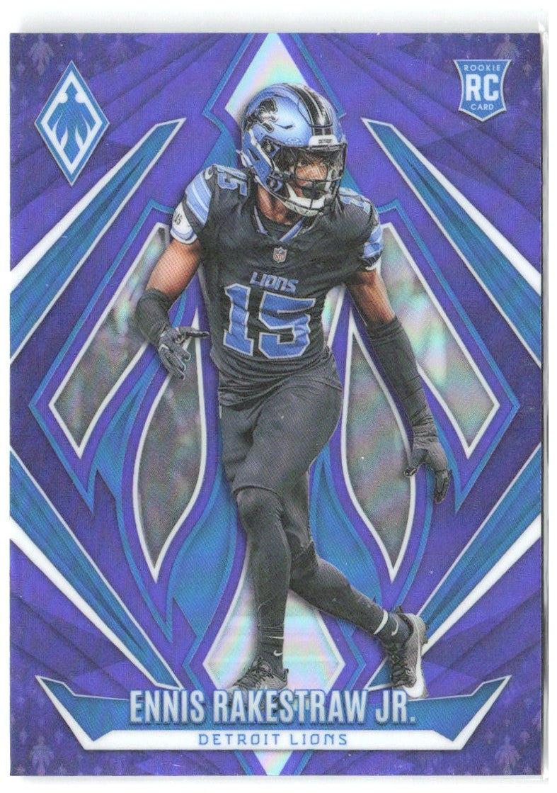 Ennis Rakestraw Jr. Panini Phoenix - Purple 182 2024 Detroit Lions