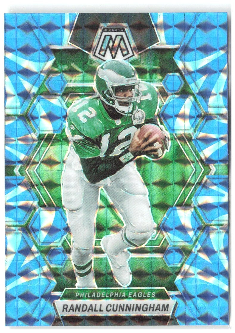 Randall Cunningham Mosaic - Reactive Blue Mosaic 199 2023 Philadelphia Eagles