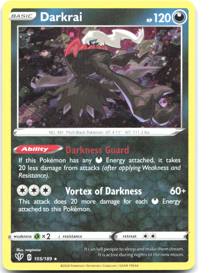 Darkrai Cosmos Holo Holo Promo Miscellaneous Cards 105/189 NM nagimiso