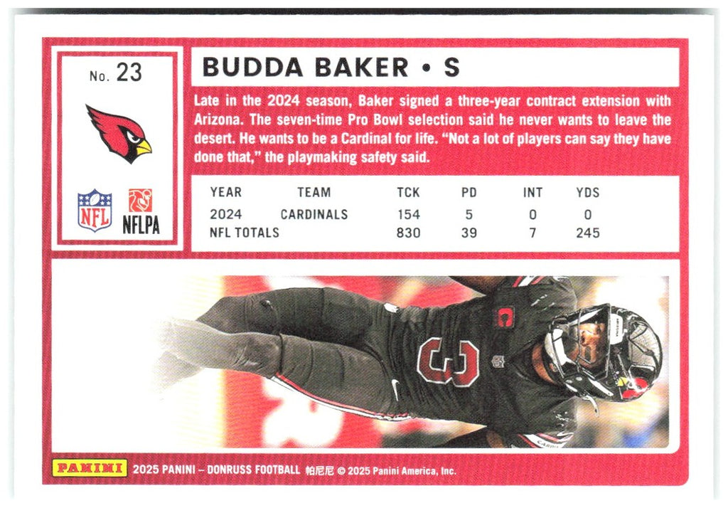 Budda Baker Donruss - Press Proofs Green 23 2025 Arizona Cardinals