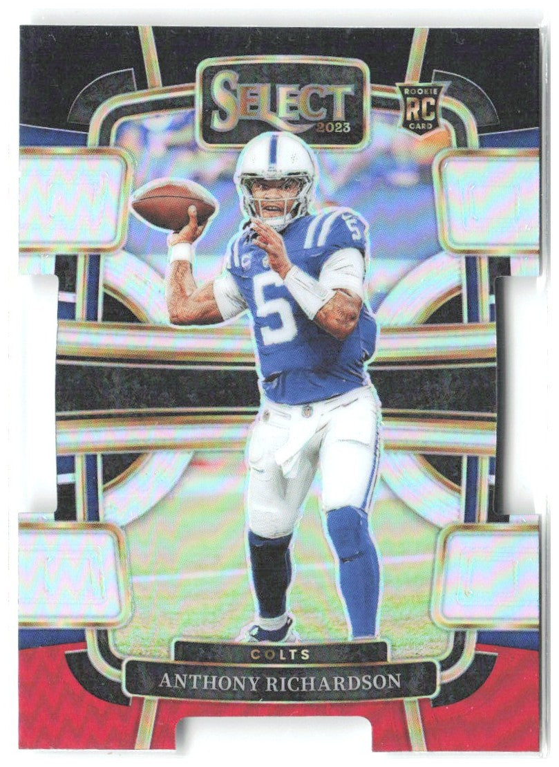 Anthony Richardson Panini Select - Black and Red Prizms Die Cuts 43 2023 Colts