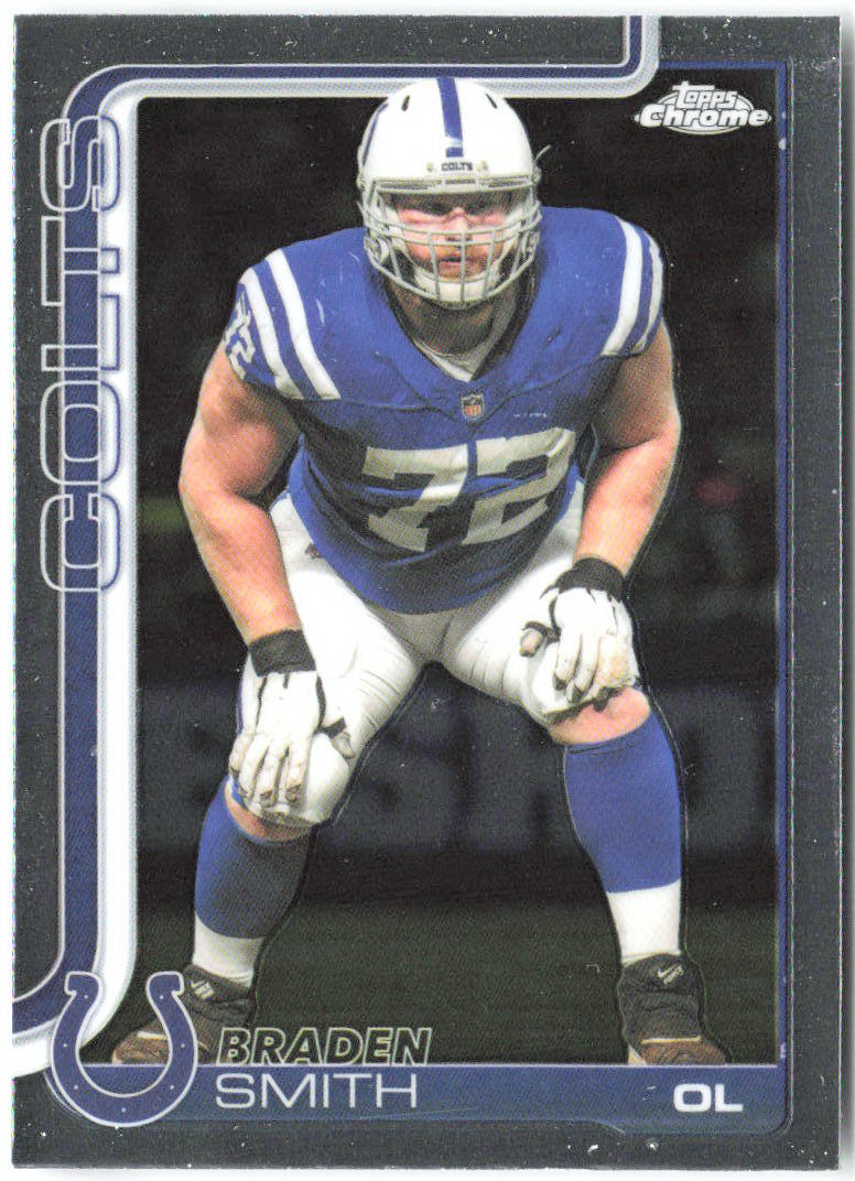 Braden Smith Topps Chrome 134 2025 Indianapolis Colts