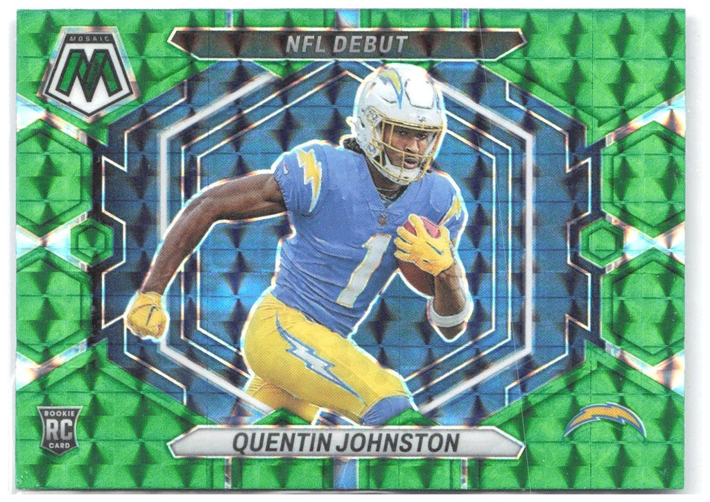 Quentin Johnston Panini Mosaic - Green Mosaic ND-16 2023 Los Angeles Chargers