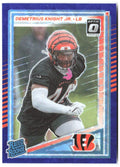Demetrius Knight Jr. Donruss - Optic Rated Rookies Blue Scope 385 2025 Bengals