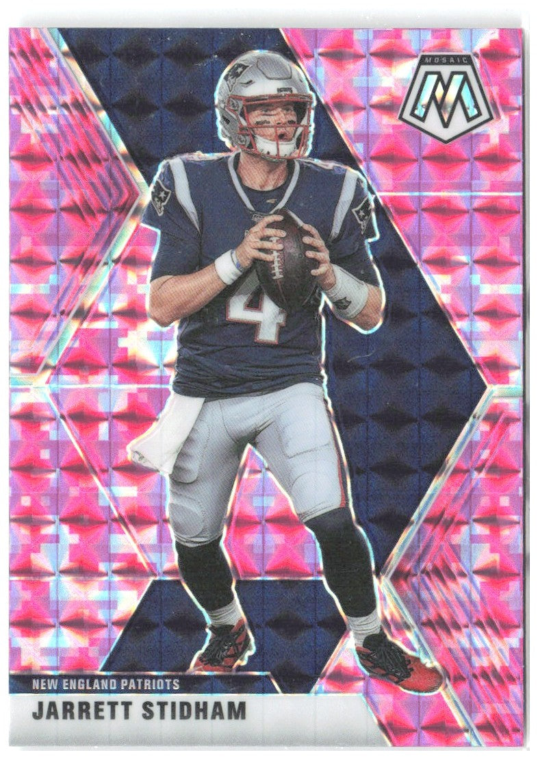 Jarrett Stidham Panini Mosaic - Prizm Camo Pink 139 2020 New England Patriots