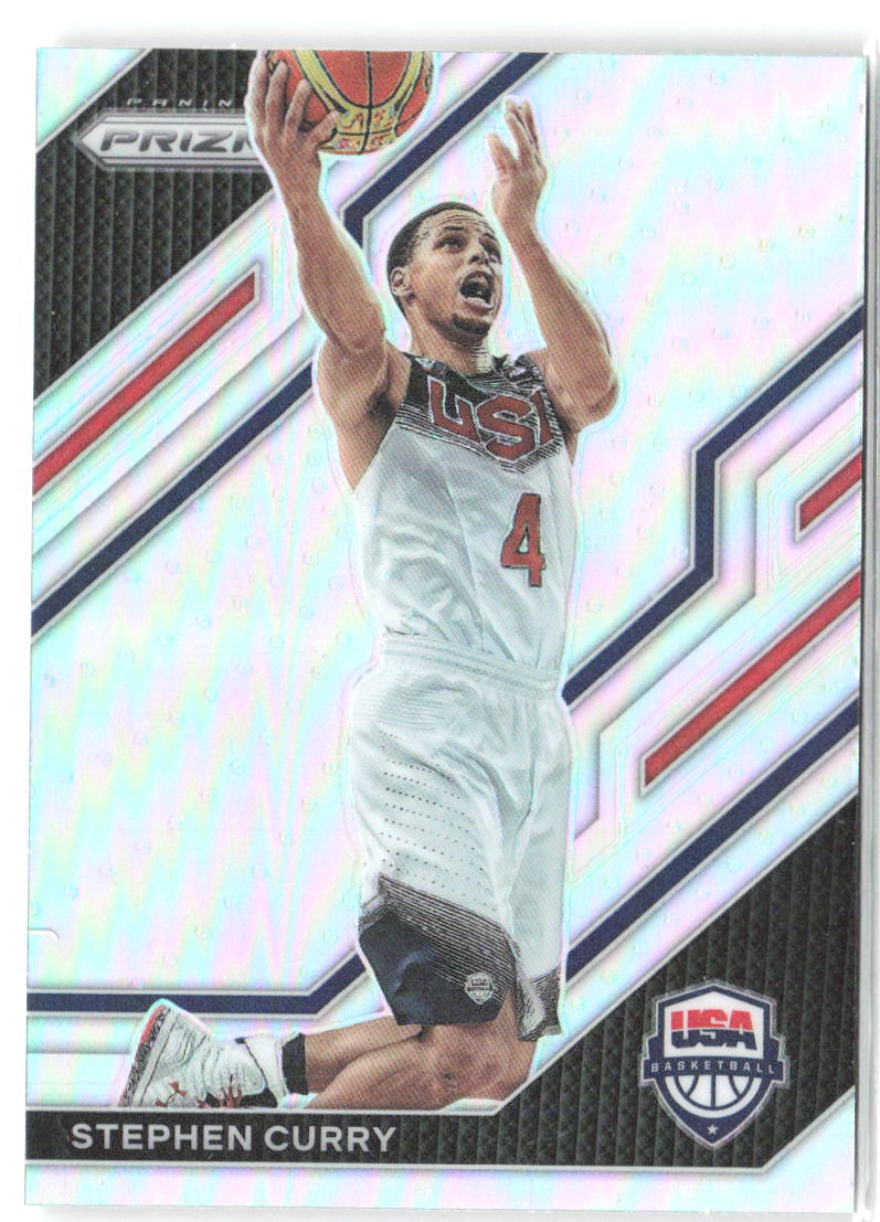Stephen Curry Panini Prizm - USA Basketball Prizms Silver 10 2022-23 USA