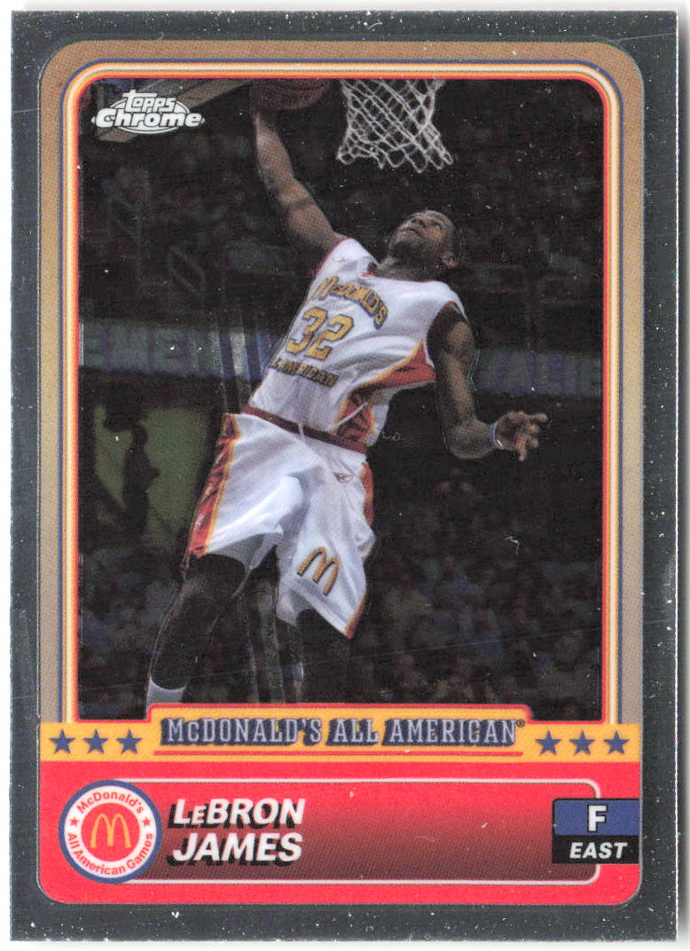 LeBron James Topps Chrome McDonald's All-American 50 2024