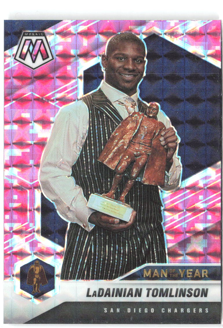 LaDainian Tomlinson Panini Mosaic - Prizm Camo Pink 265 2021 San Diego Chargers