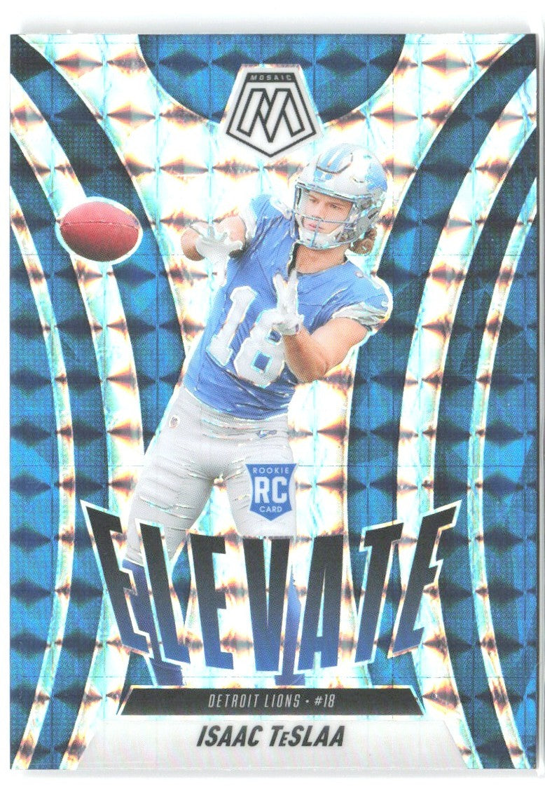 Isaac TeSlaa Panini Mosaic - Elevate Mosaic 8 2025 Detroit Lions