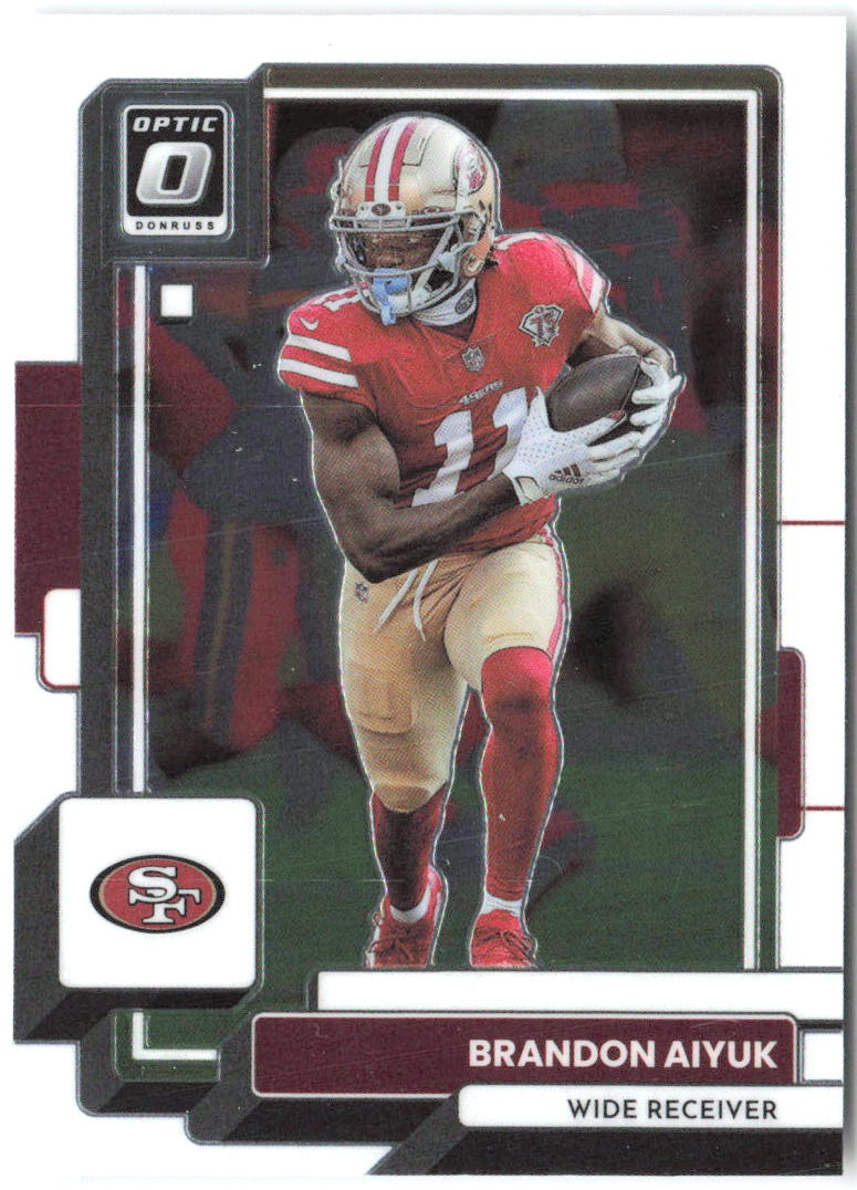 Brandon Aiyuk Donruss Optic 173 2022 San Francisco 49ers