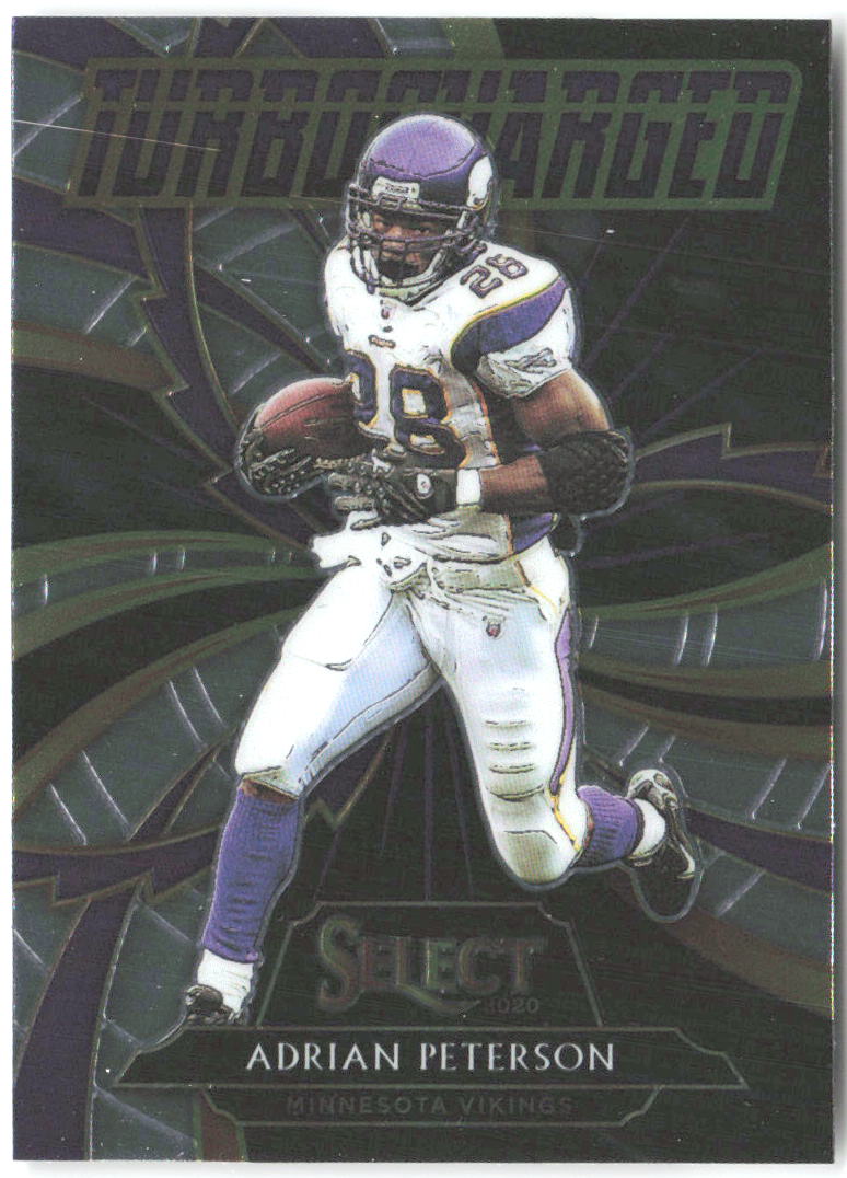 Adrian Peterson Panini Select - Turbocharged T4 2020 Minnesota Vikings