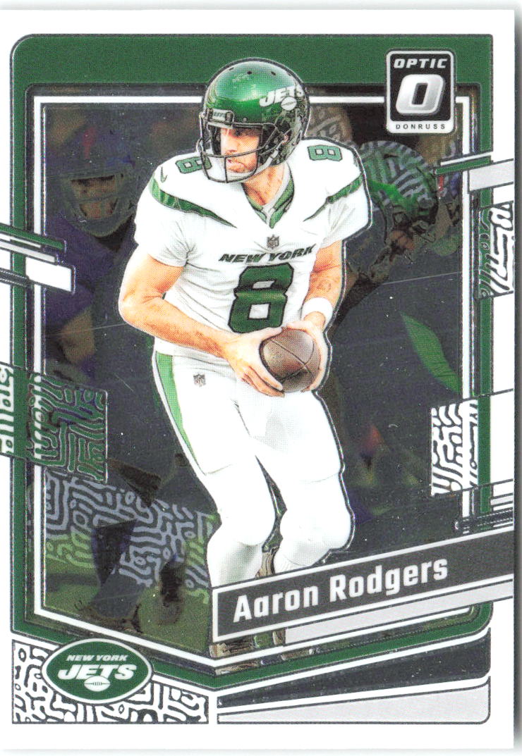 Aaron Rodgers Donruss Optic 148 2023 New York Jets