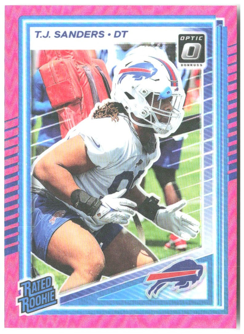 T.J. Sanders Donruss Optic - Pink 226 2025 Buffalo Bills