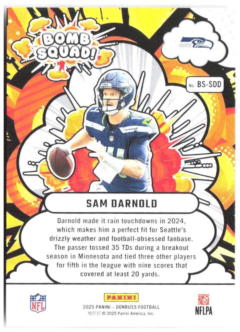 Sam Darnold Donruss - Bomb Squad BS-SDD 2025 Seattle Seahawks