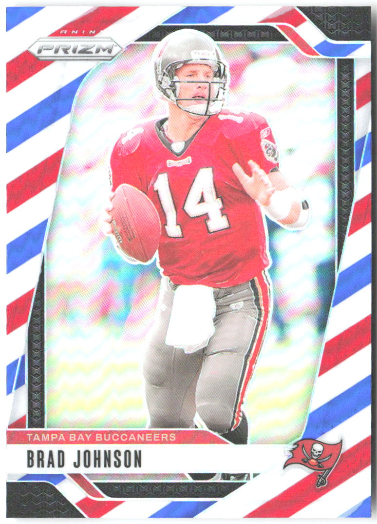 Brad Johnson Panini Prizm - Red White and Blue 274 2024 Tampa Bay Buccaneers