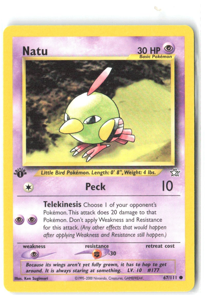 Natu 1st Edition Common Neo Genesis 067/111 NM Ken Sugimori