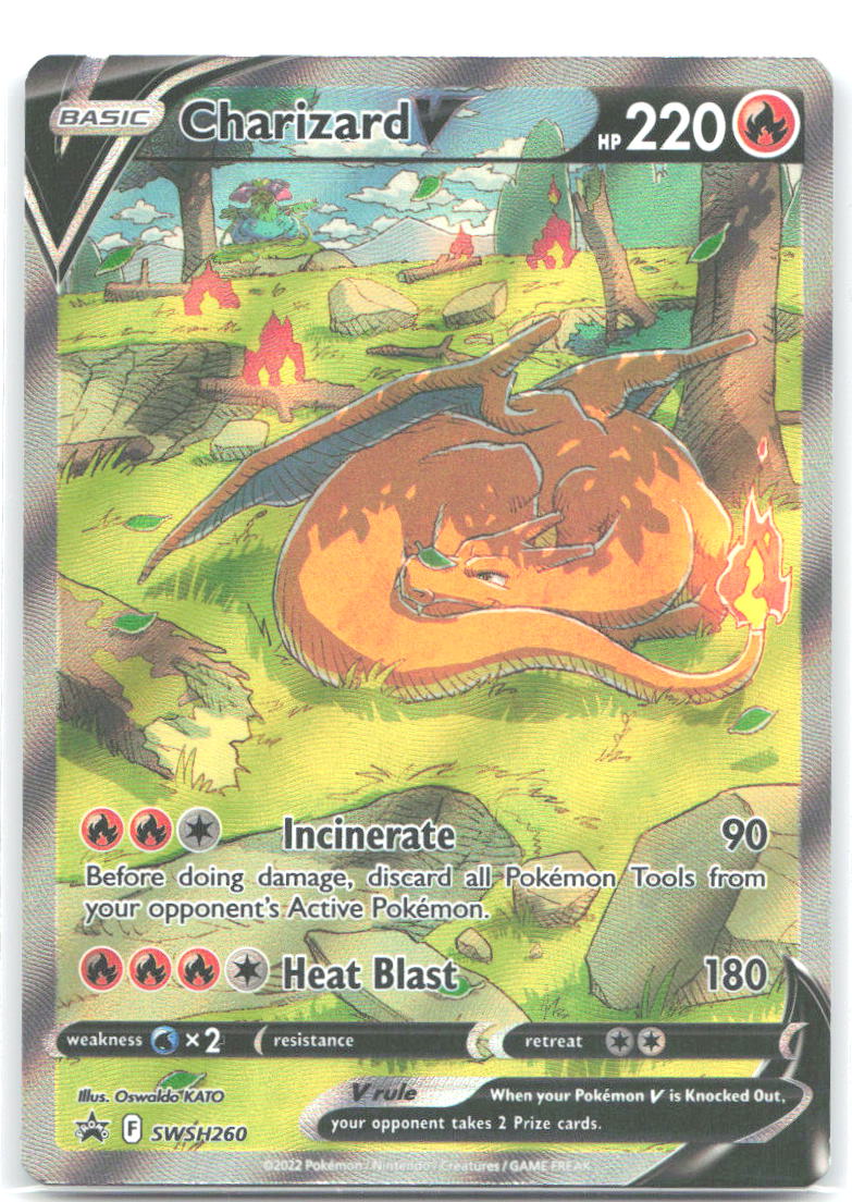 Charizard V Holo Promo SWSH Sword & Shield Promo Cards SWSH260 NM Oswaldo KATO