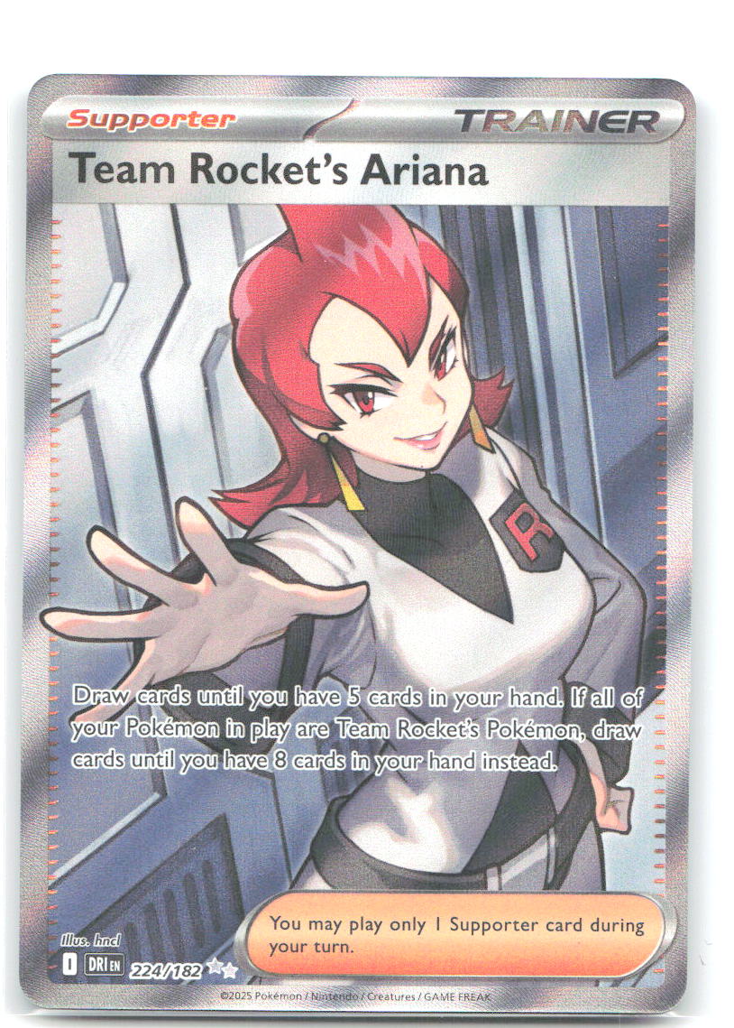 Team Rocket's Ariana Holo Ultra Rare SV10 Destined Rivals 224/182 NM takuyoa