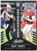 Mac Jones Panini Absolute - Introductions INT-9 2021 New England Patriots