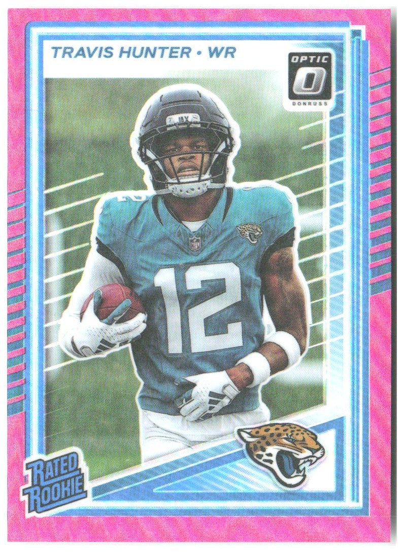 Travis Hunter Donruss Optic - Pink 201 2025 Jacksonville Jaguars