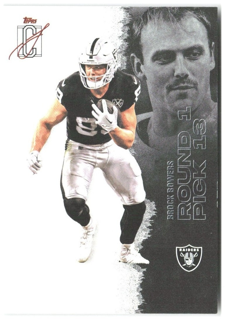 Brock Bowers Topps Signature Class 34 2025 Las Vegas Raiders