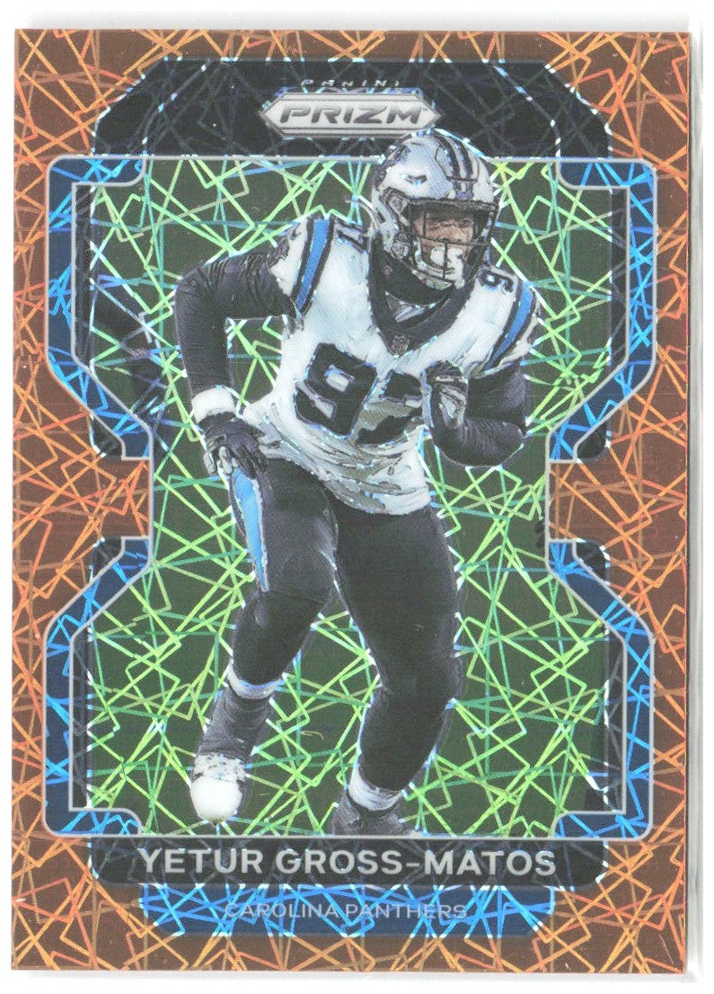 Yetur Gross-Matos Panini Prizm - Lazer 319 2021 Carolina Panthers