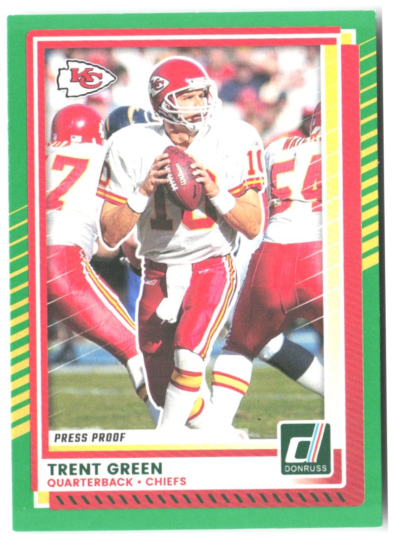 Trent Green Donruss - Press Proofs Green 77 2025 Kansas City Chiefs