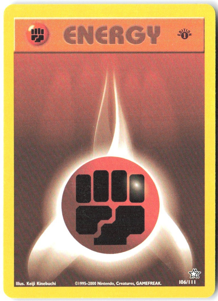 Fighting Energy 1st Edition Common Neo Genesis 106/111 NM Keiji Kinebuchi