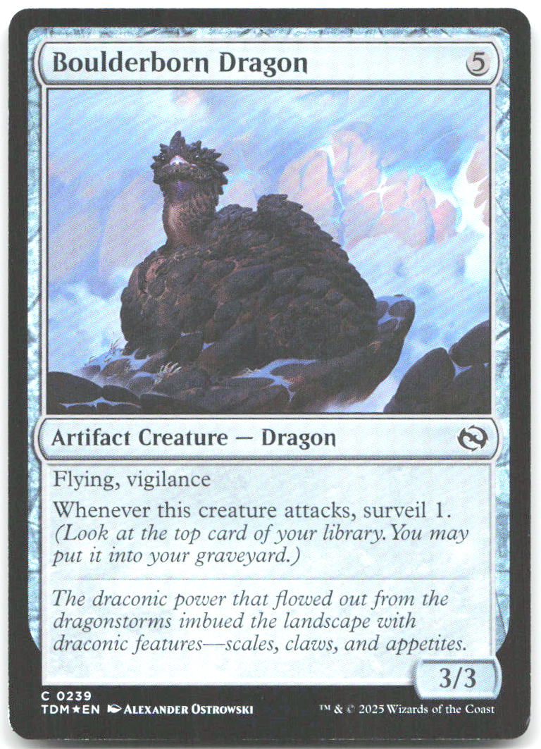 Boulderborn Dragon Foil C Tarkir Dragonstorm 239 NM Alexander Ostrowski