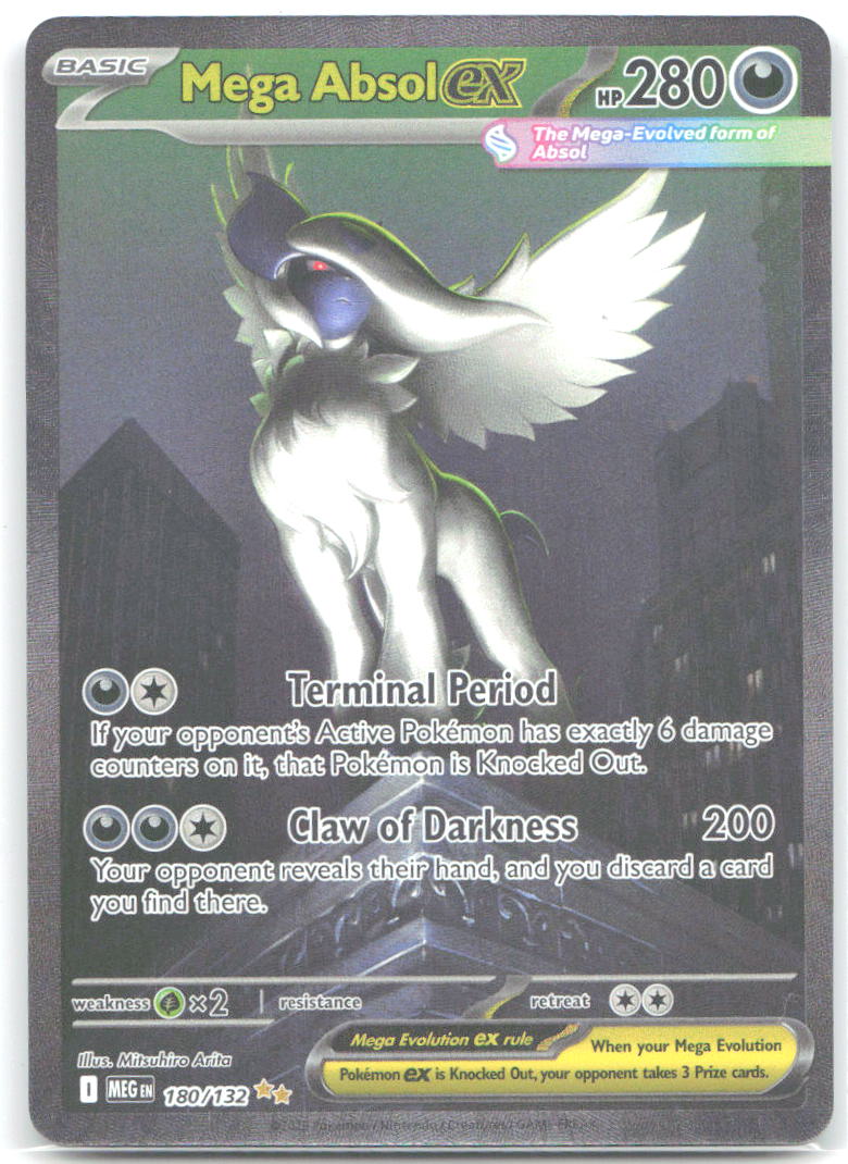 Mega Absol ex Holo Special Illustration Rare ME01: Mega Evolution 180/132 NM