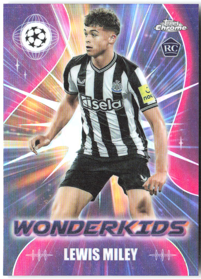 Lewis Miley Topps Chrome UEFA Club Competitions - Wonderkids WK-6 2023-24