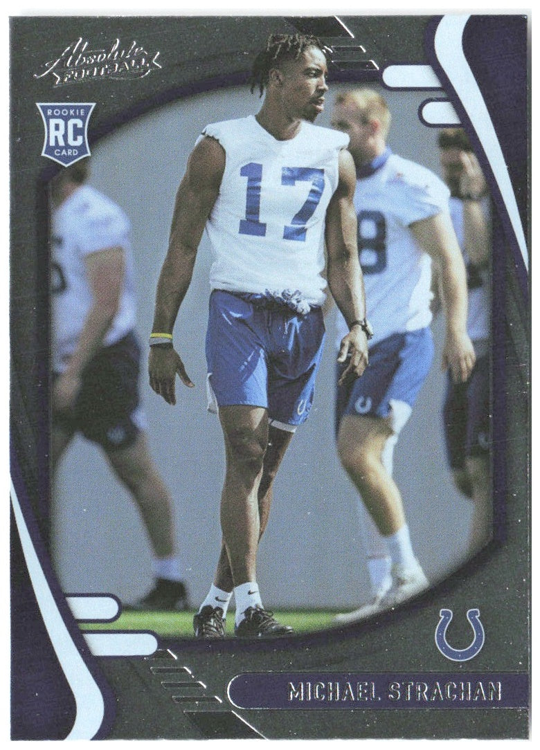 Michael Strachan Panini Absolute - Retail 188 2021 Indianapolis Colts RC