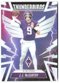 J.J. McCarthy Panini Phoenix - Thunderbirds 33 2025 Minnesota Vikings