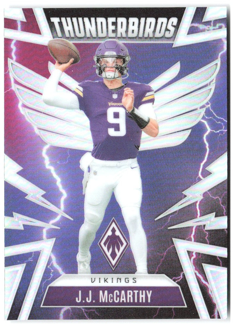 J.J. McCarthy Panini Phoenix - Thunderbirds 33 2025 Minnesota Vikings