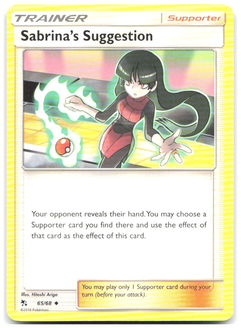 Sabrina's Suggestion Uncommon Hidden Fates 65/68 NM Hitoshi Ariga