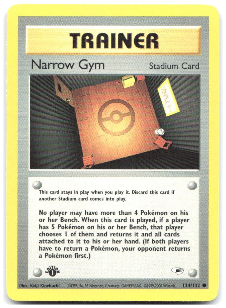 Narrow Gym 1st Edition Common Gym Heroes 124/132 NM Keiji Kinebuchi