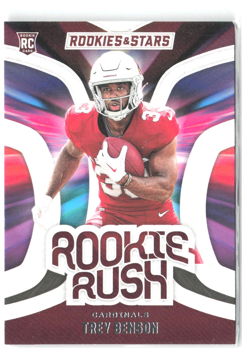 Trey Benson Panini Rookies & Stars - Rookie Rush RR-TBN 2024 Arizona Cardinals
