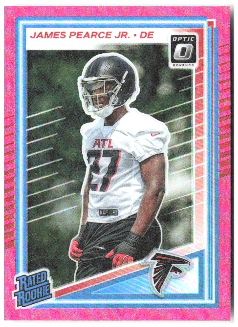 James Pearce Jr. Donruss - Optic Rated Rookies Pink 363 2025 Atlanta Falcons