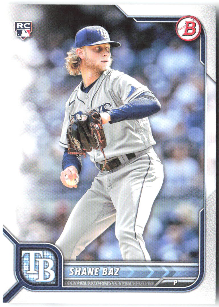 Shane Baz Bowman 90 2022 Tampa Bay Rays RC