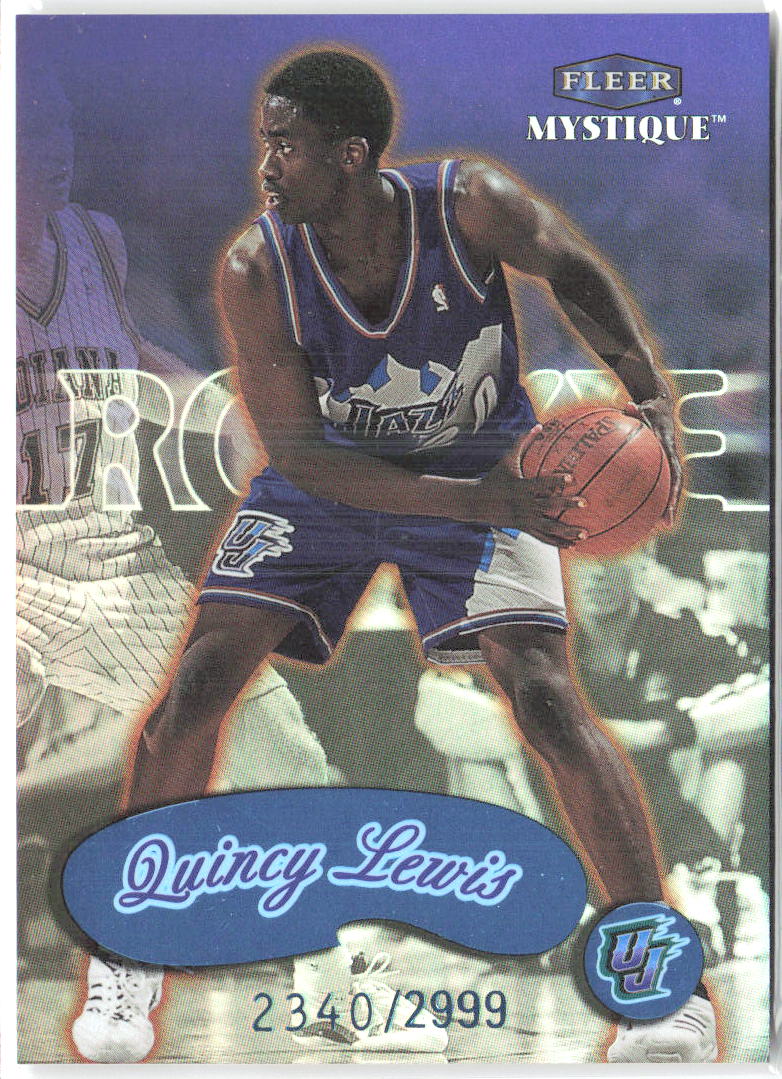 Quincy Lewis Fleer Mystique 119 1999-00 Utah Jazz /2999 RC
