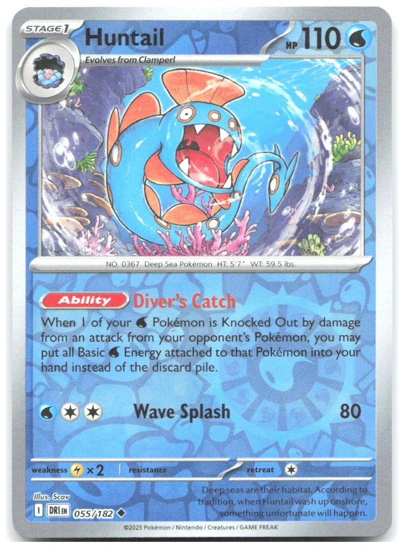 Huntail Reverse Holo Uncommon SV10 Destined Rivals 055/182 NM Ayako Ozaki